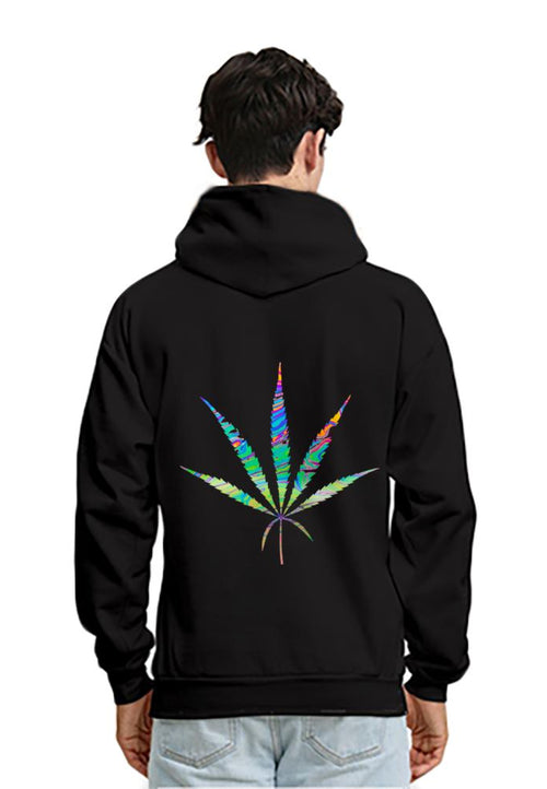 Weedman Simple Groovy Men's Black Premium Hoodie