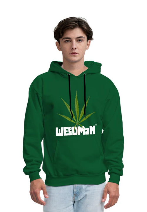 Weedman Natural Premium Men's Forest Green Hoodie