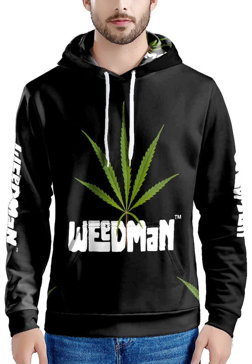 Weedman Natural Premium Men's Black Hoodie