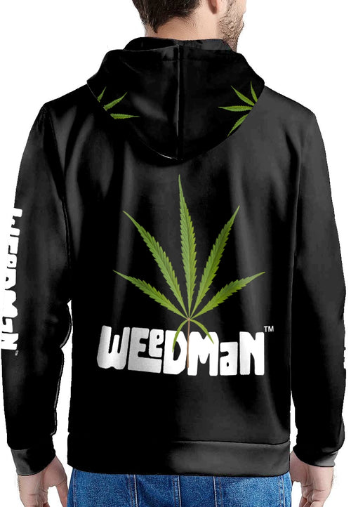 Weedman Natural Premium Men's Black Hoodie