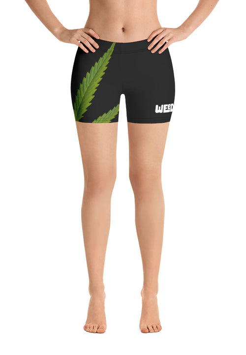 Weedman Simple Women's Premium Black Boy Shorts