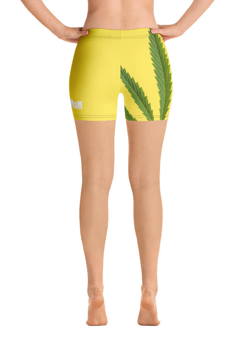 Weedman Simple Women's Premium Yellow Boy Shorts