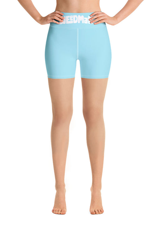 Sky Blue Yoga Shorts