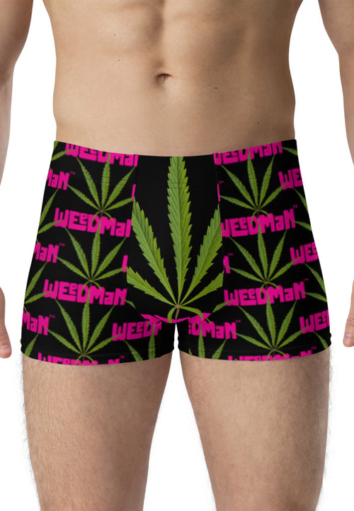 Weedman Weed Logo Black Men's Athletic Boxer Briefs