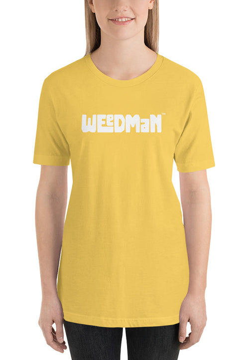 Weedman Simple White Logo Short-Sleeve Unisex Must have T-Shirt