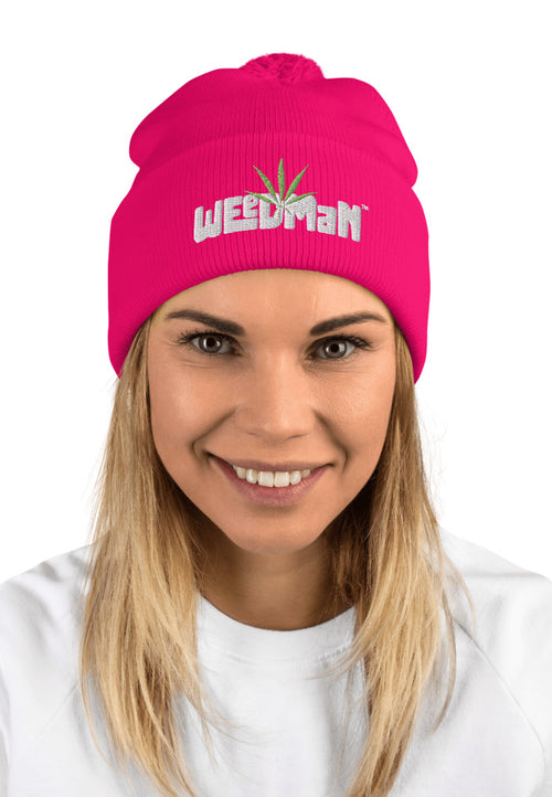 Weedman Natural Premium Pom-Pom Beanie