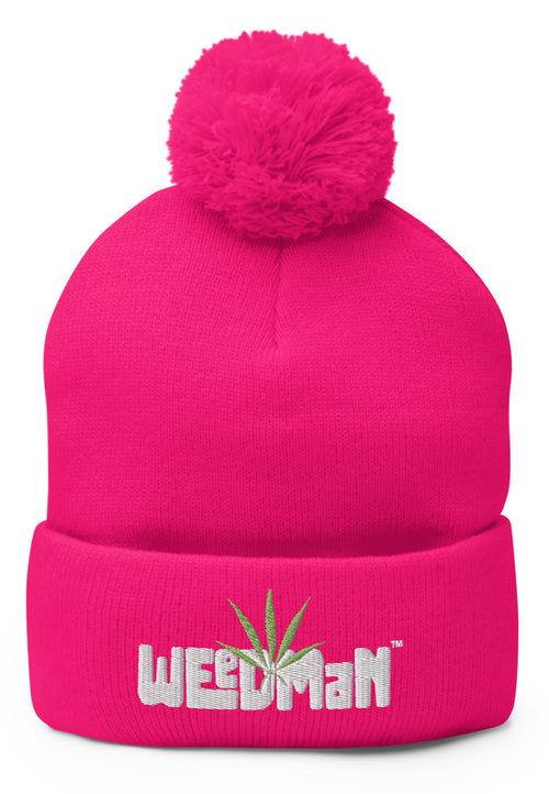 Weedman Natural Premium Pom-Pom Beanie