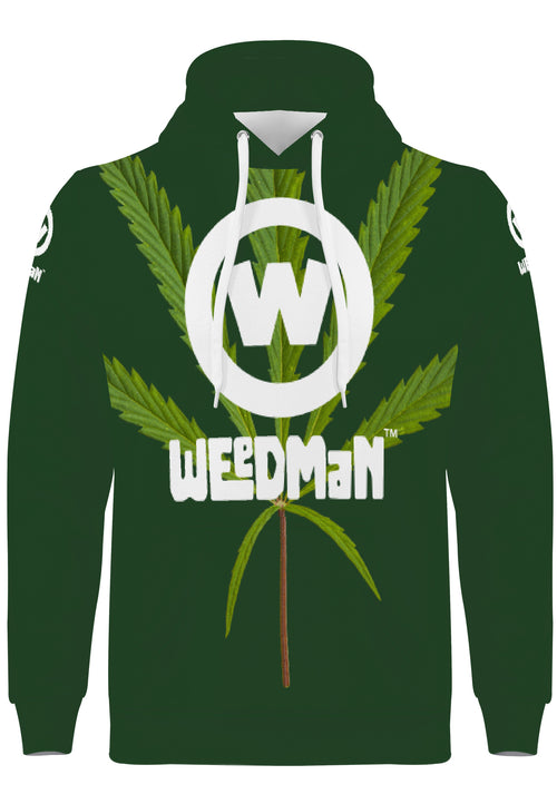 Weedman W D55 Men's Premium Green Hoodie