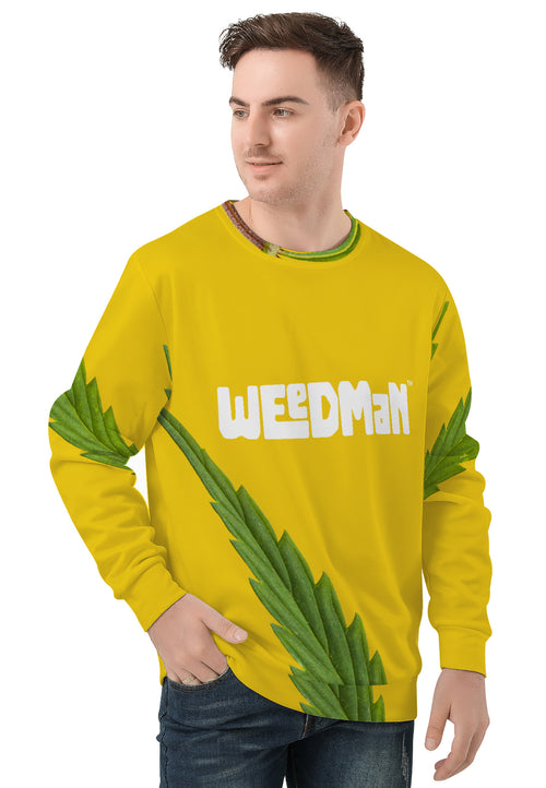 Weedman Simple Weed D85  Men's Gold Sweater