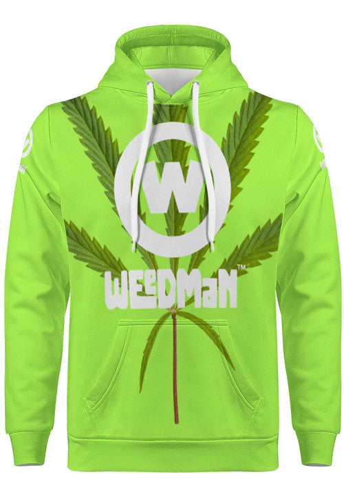 Weedman W D55 Men's Premium Neon Green Hoodie