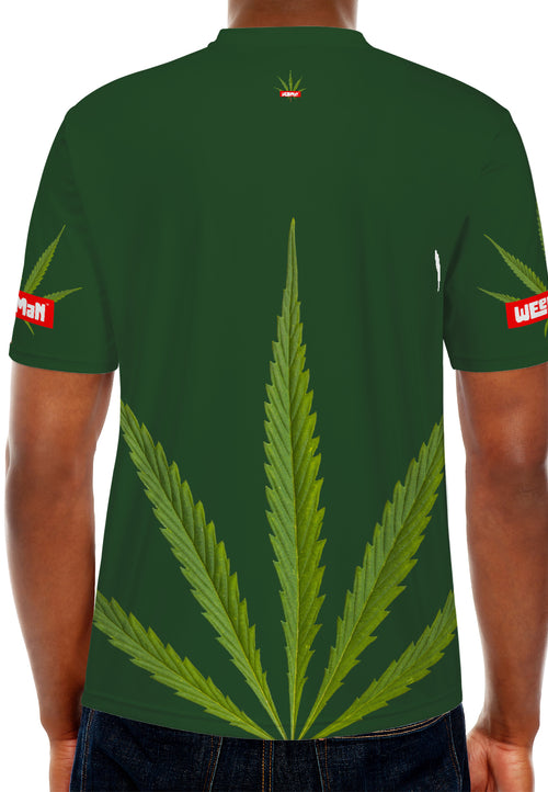 Weedman Super Weed Red  D67 Men'ss Ultimate  Forest Green T-shirt