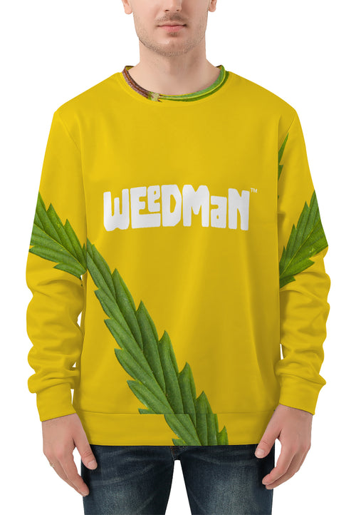 Weedman Simple Weed D85  Men's Gold Sweater