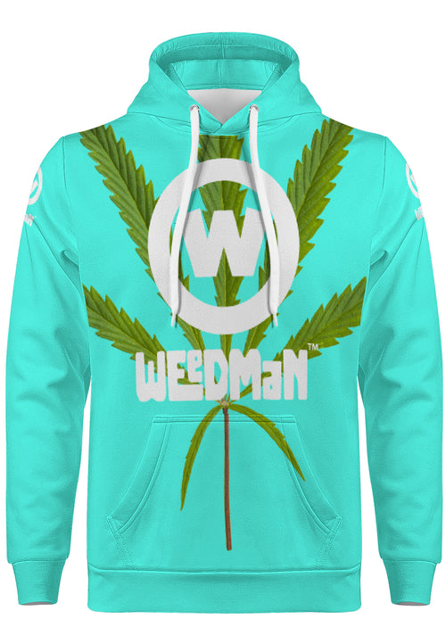 Weedman W D55 Men's Premium Teal Hoodie