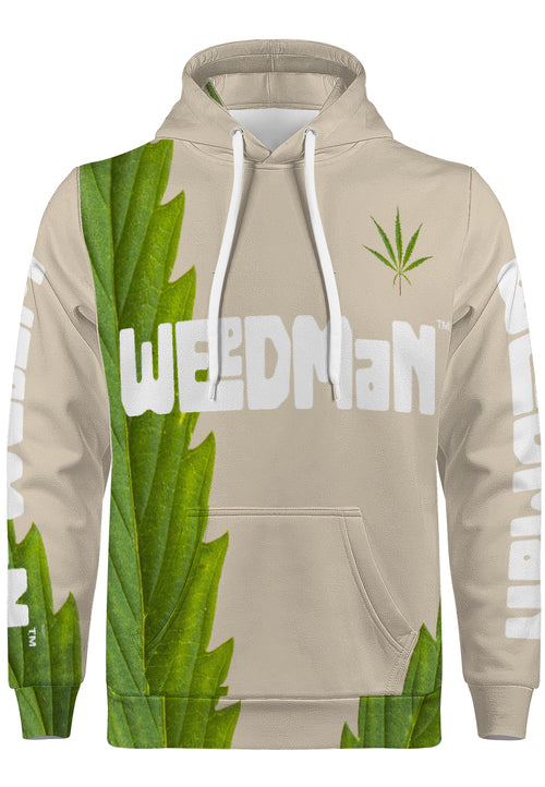 Weedman Simple Premium Tan Hoodie with Center Pocket