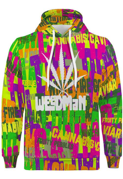 Weedman Natural Premium Strains Neon Green Hoodie