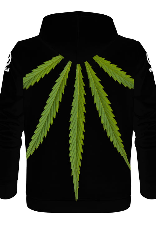 Weedman W D55 Men's Premium Black Hoodie