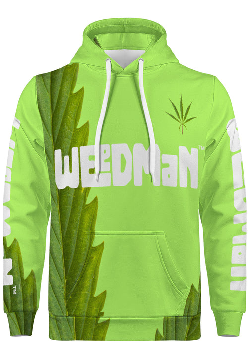 Weedman Simple Premium Neon Green Hoodie with Center Pocket