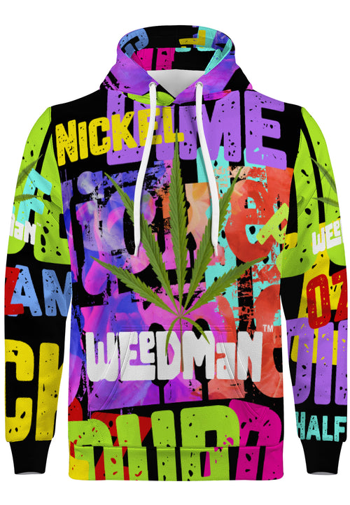 Weedman Natural Nickel&Dime Black Premium Men's Hoodie