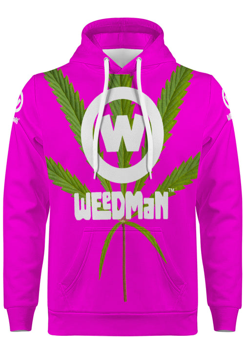 Weedman W D55 Men's Premium Hot Pink Hoodie