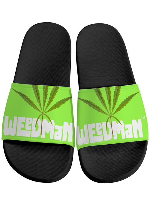 Weedman Natural D30 Slide Sandals - Neon Green