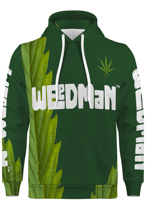 Weedman Simple Premium Forest Green Hoodie with Center Pocket