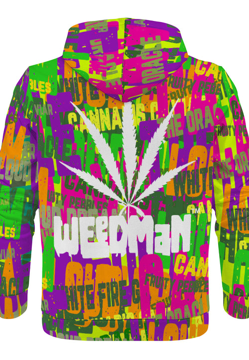 Weedman Natural Premium Strains Neon Green Hoodie