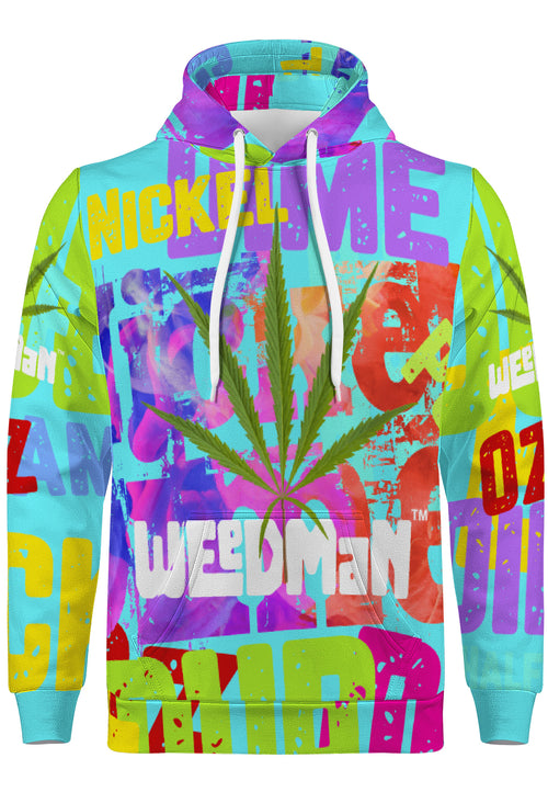 Weedman Natural Nickel&Dime Teal Premium Men's Hoodie