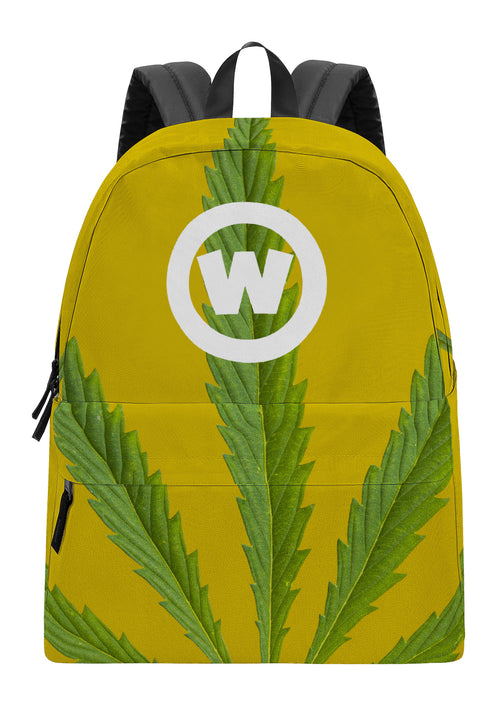 Weedman W Circle Logo D39 Gold Comfy Backpack