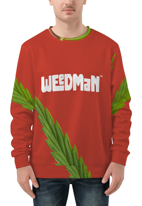 Weedman Simple Weed Men's Red Sweater