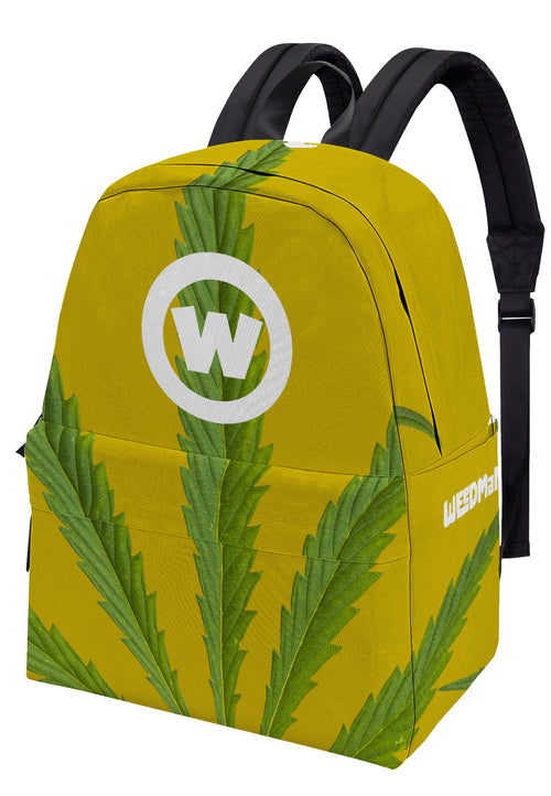 Weedman W Circle Logo D39 Gold Comfy Backpack